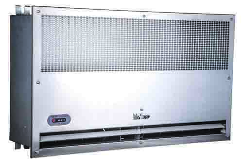 Cortinas de aire industriales empotradas con calefacción de 2kw para interiores